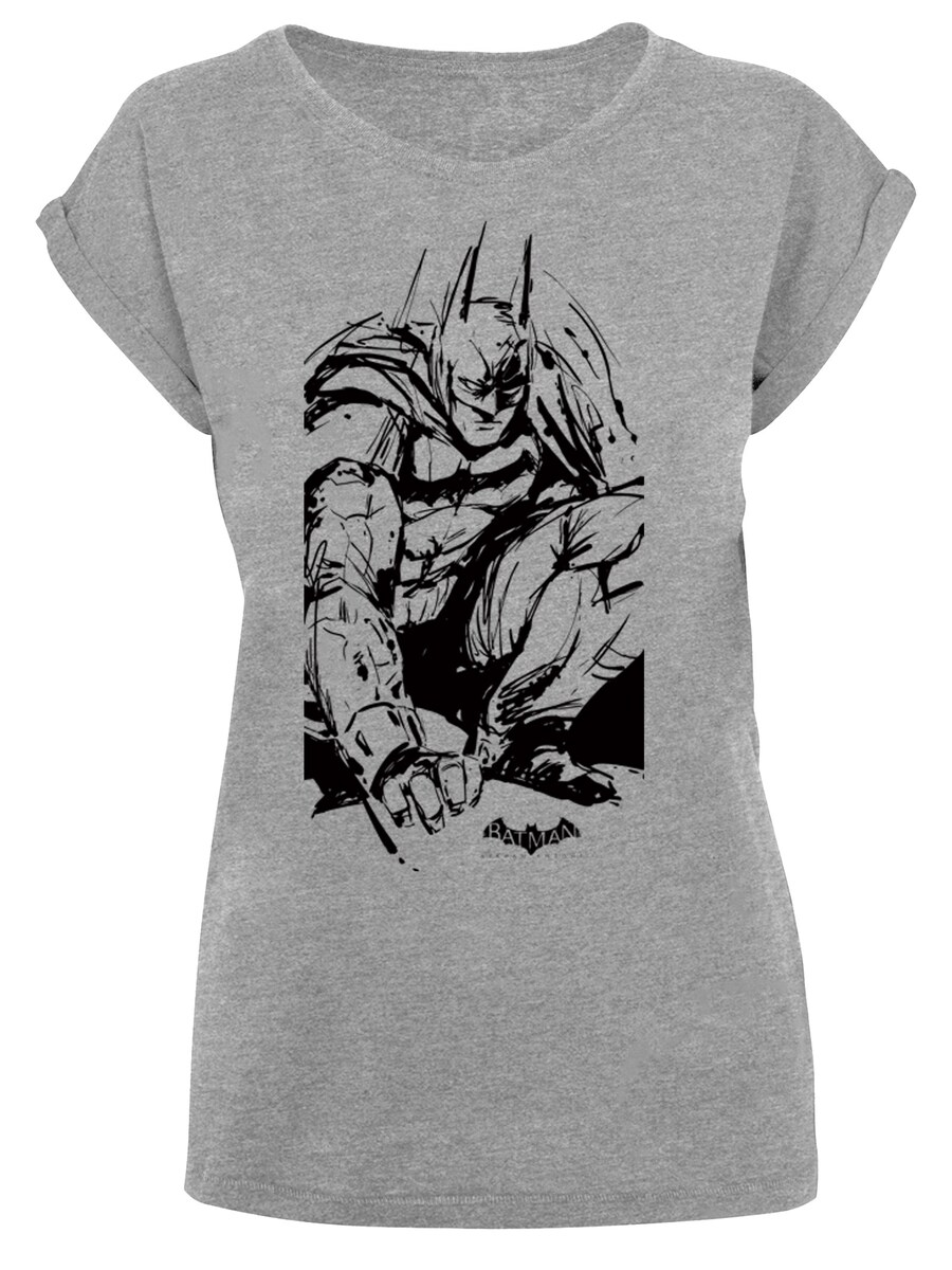 

Рубашка F4NT4STIC DC Comics Batman Arkham Knight Sketch, пятнистый серый