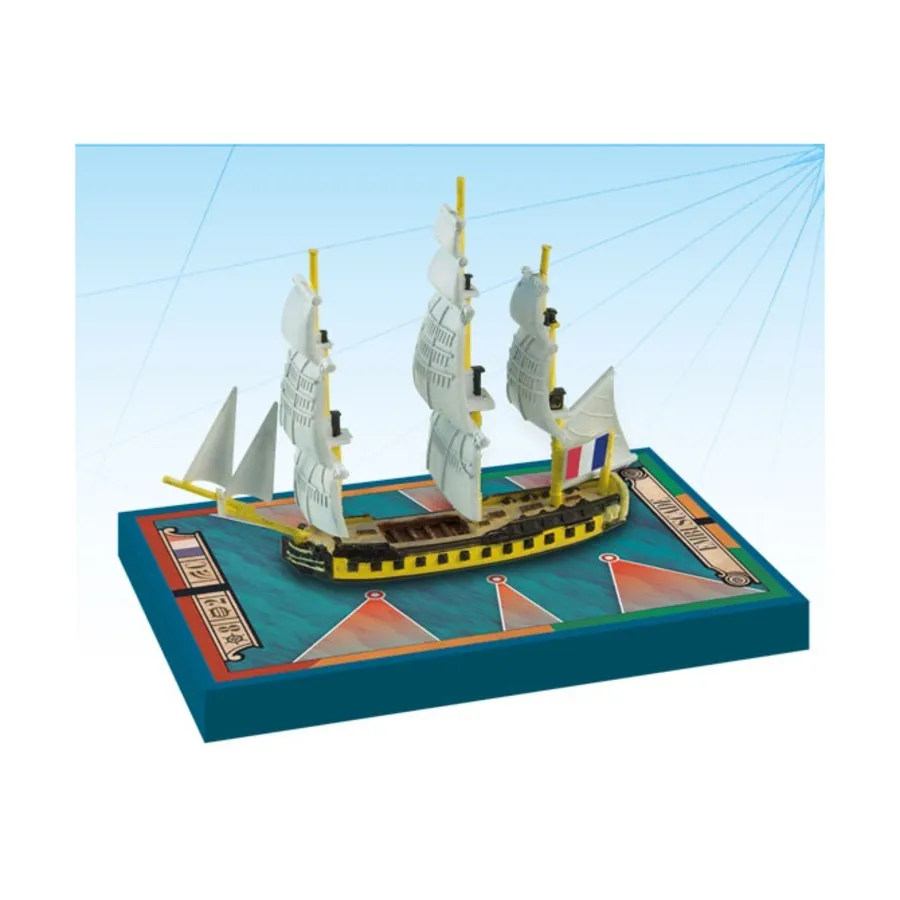 

Французский - Embuscade 1798 г., 32-пушечный фрегат класса Amazon, Sails of Glory - Napoleonic Wars - Ship Packs - Series I (1:1000)
