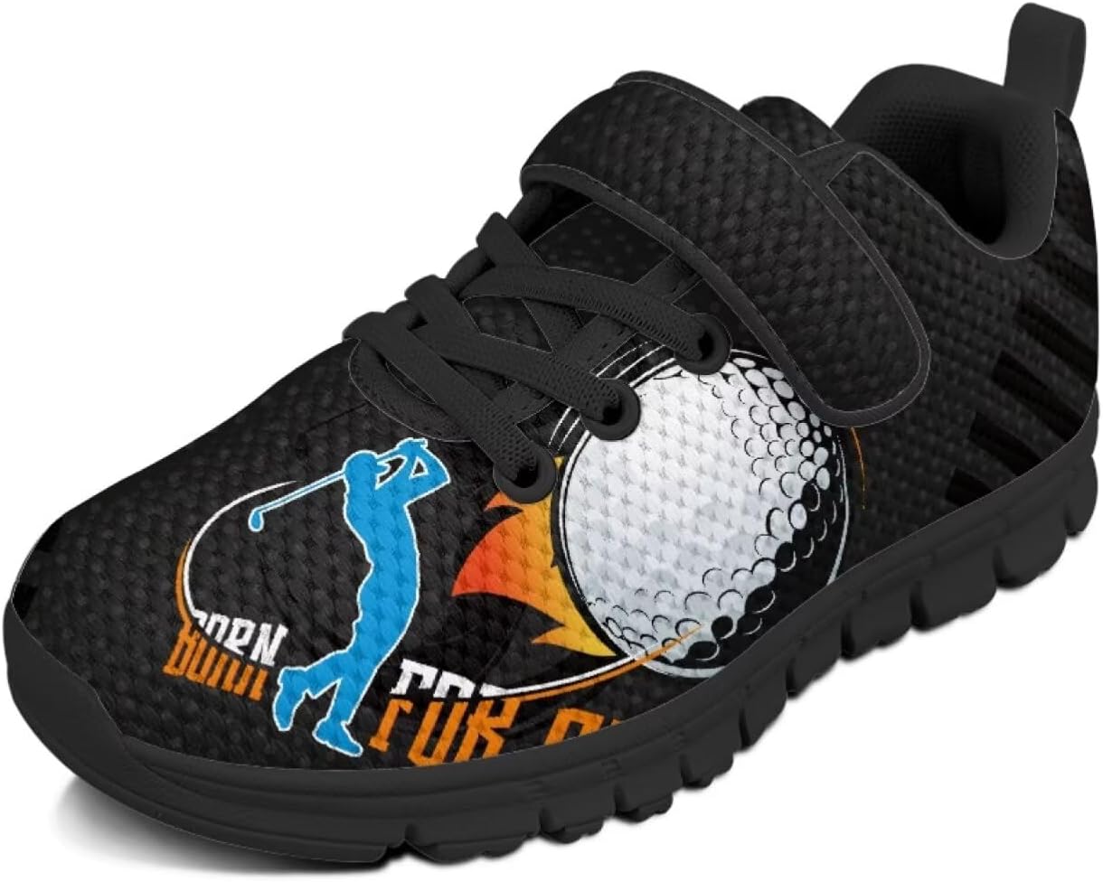 

Детские кроссовки для мальчиков, дышащие спортивные кроссовки для бега и тенниса для детей младшего и старшего возраста, размеры US 11-2.5 Pointodoor, черный