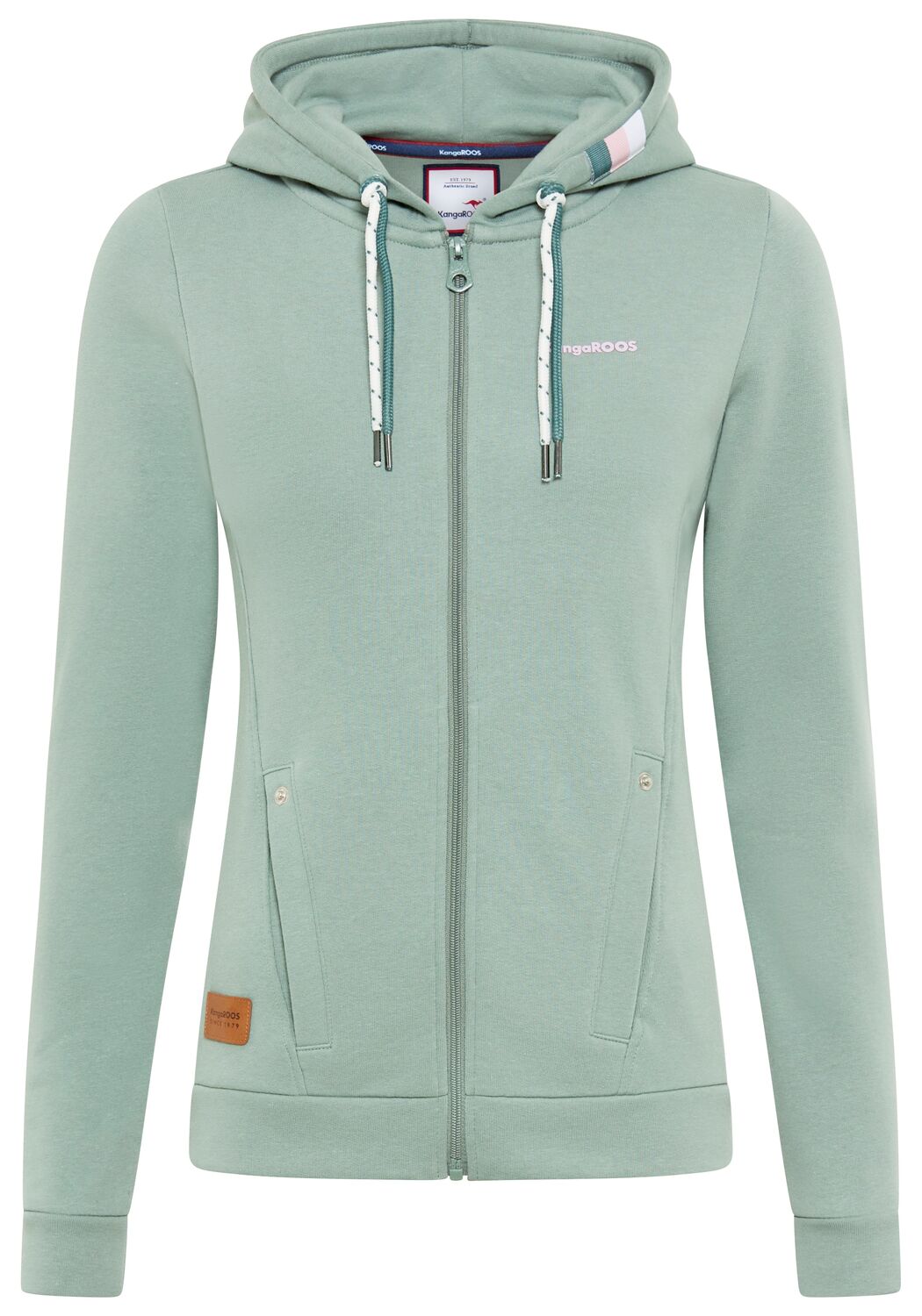 

KangaROOS Худи на молнии в светло-зеленом цвете