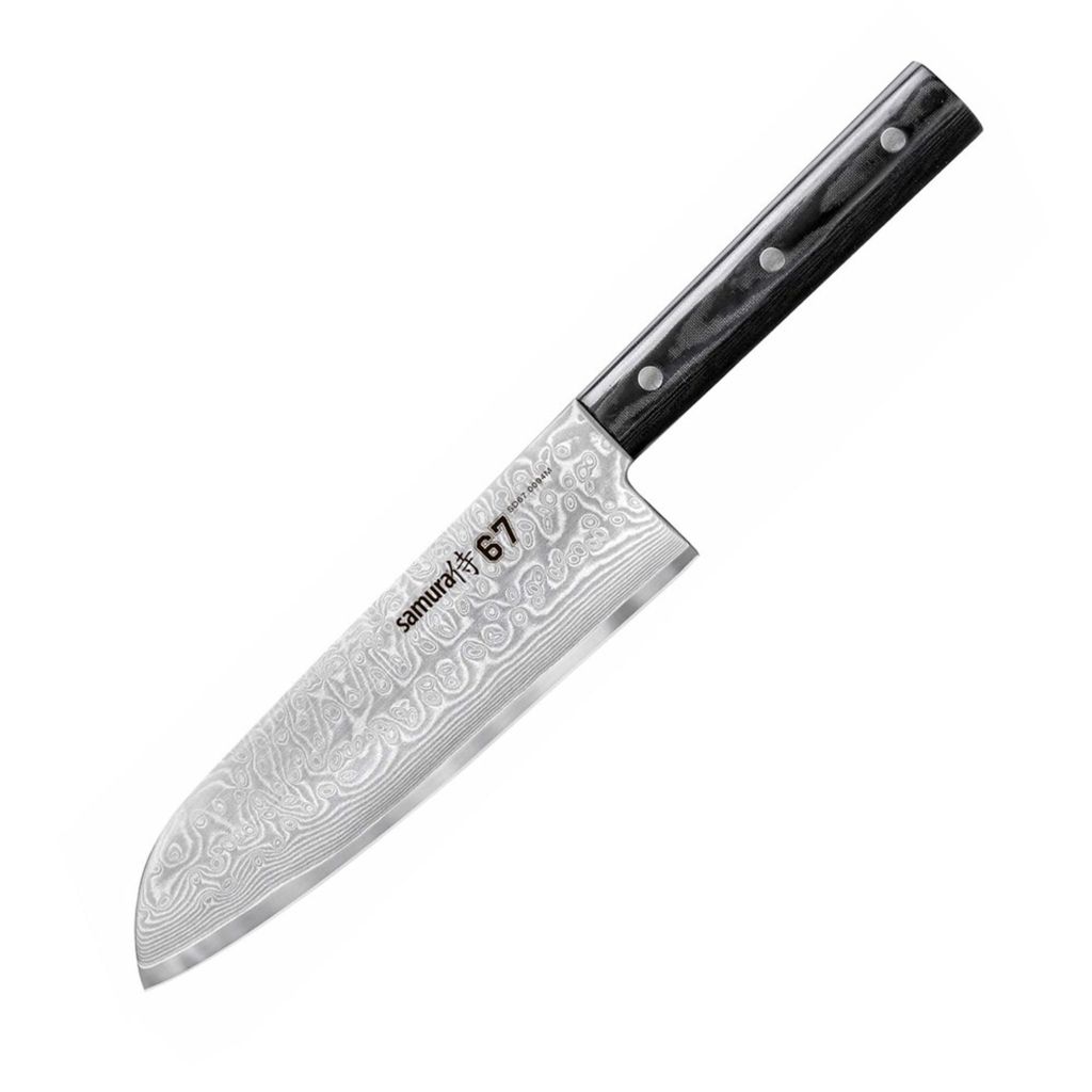 

Нож Samura Damascus 67 Santoku Hollow Ground Mikar SD670094M