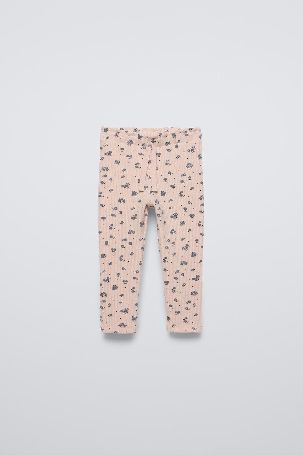 

Мягкие цветочные леггинсы ZARA, песочный