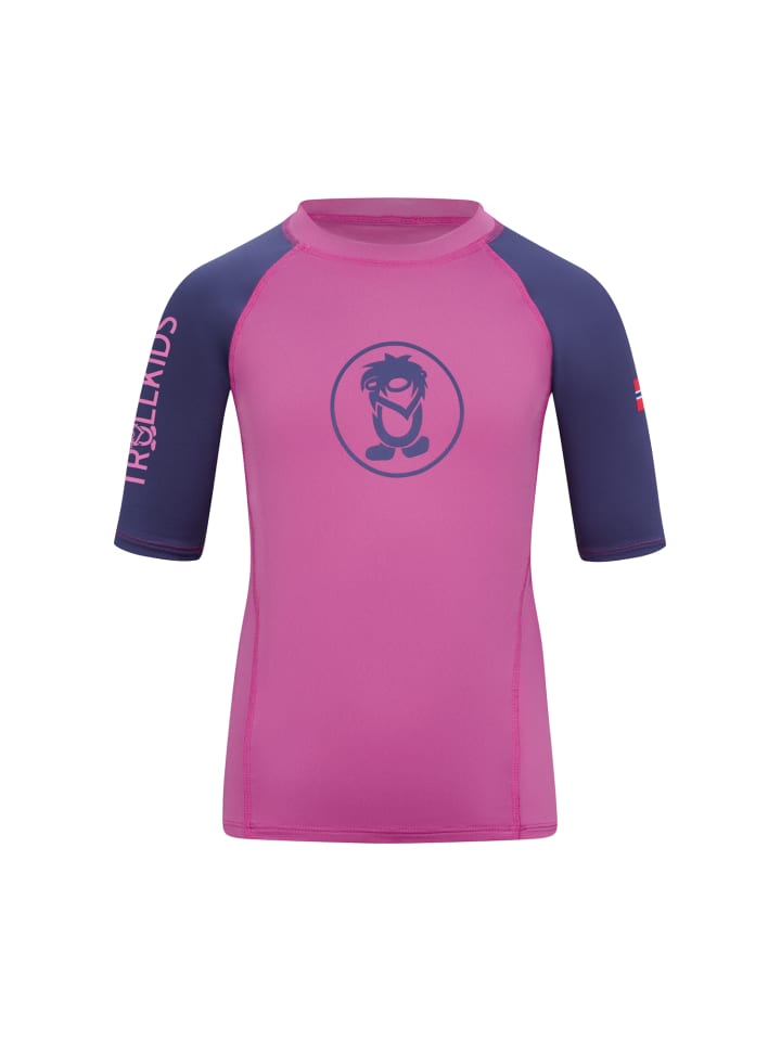 

Футболка для плавания Kvalvika T в цвете мальво-розовый Trollkids