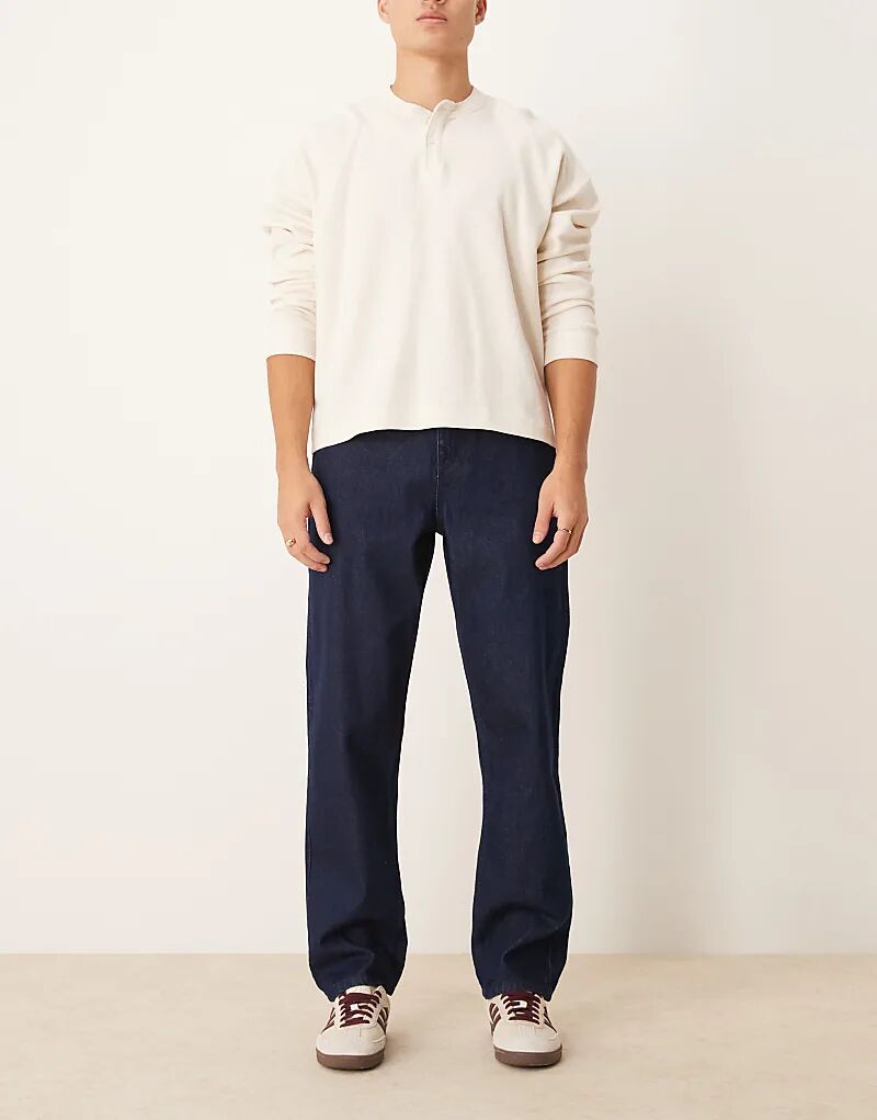 

Свободные джинсы цвета индиго New Look