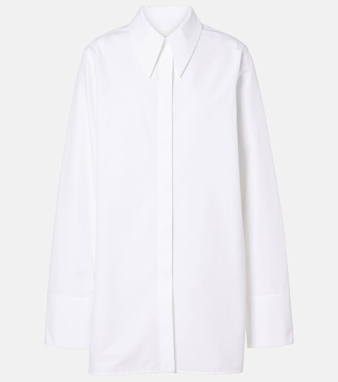 

Рубашка из хлопкового поплина Jil Sander, цвет optic white