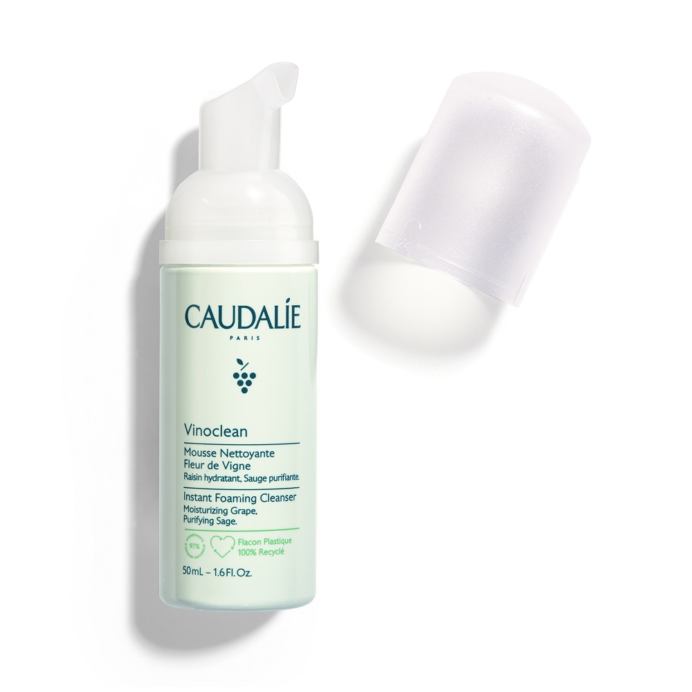 

Очищающая пенка для лица vinoclean instant foaming cleanser Caudalie, 50 мл