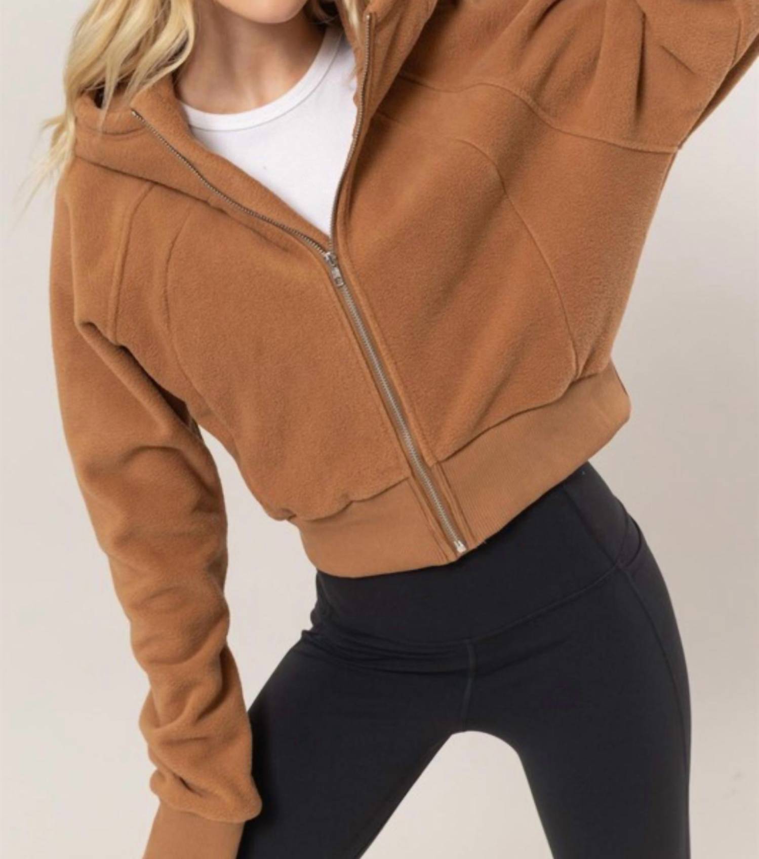 

Оукли Флисовая худи на молнии в цвете эспрессо HYFVE, Espresso