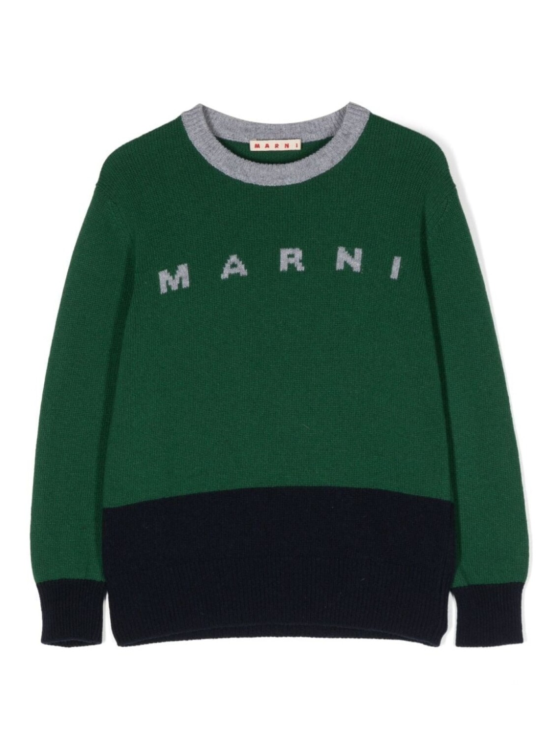 

Marni джемпер с логотипом, зеленый
