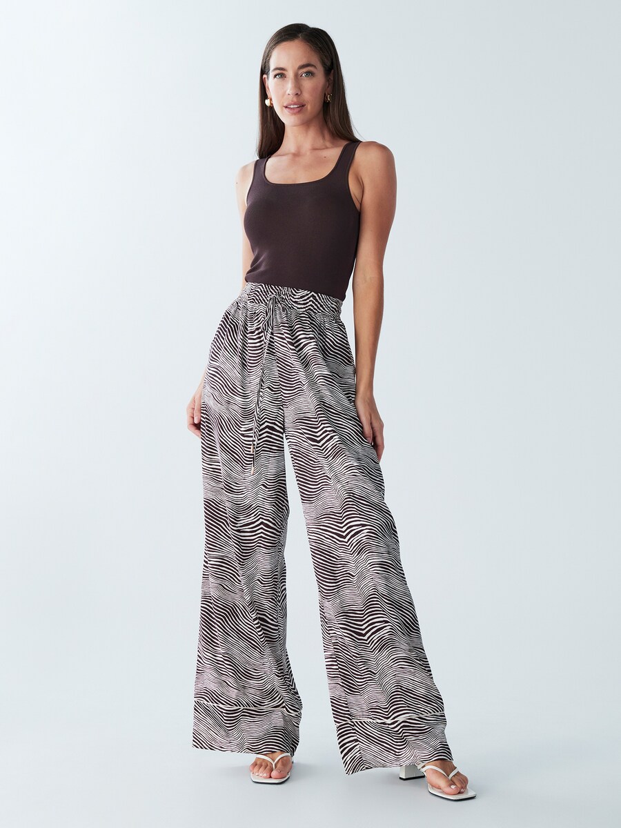 

Широкие брюки BWLDR Kenny, цвет Dark brown/White