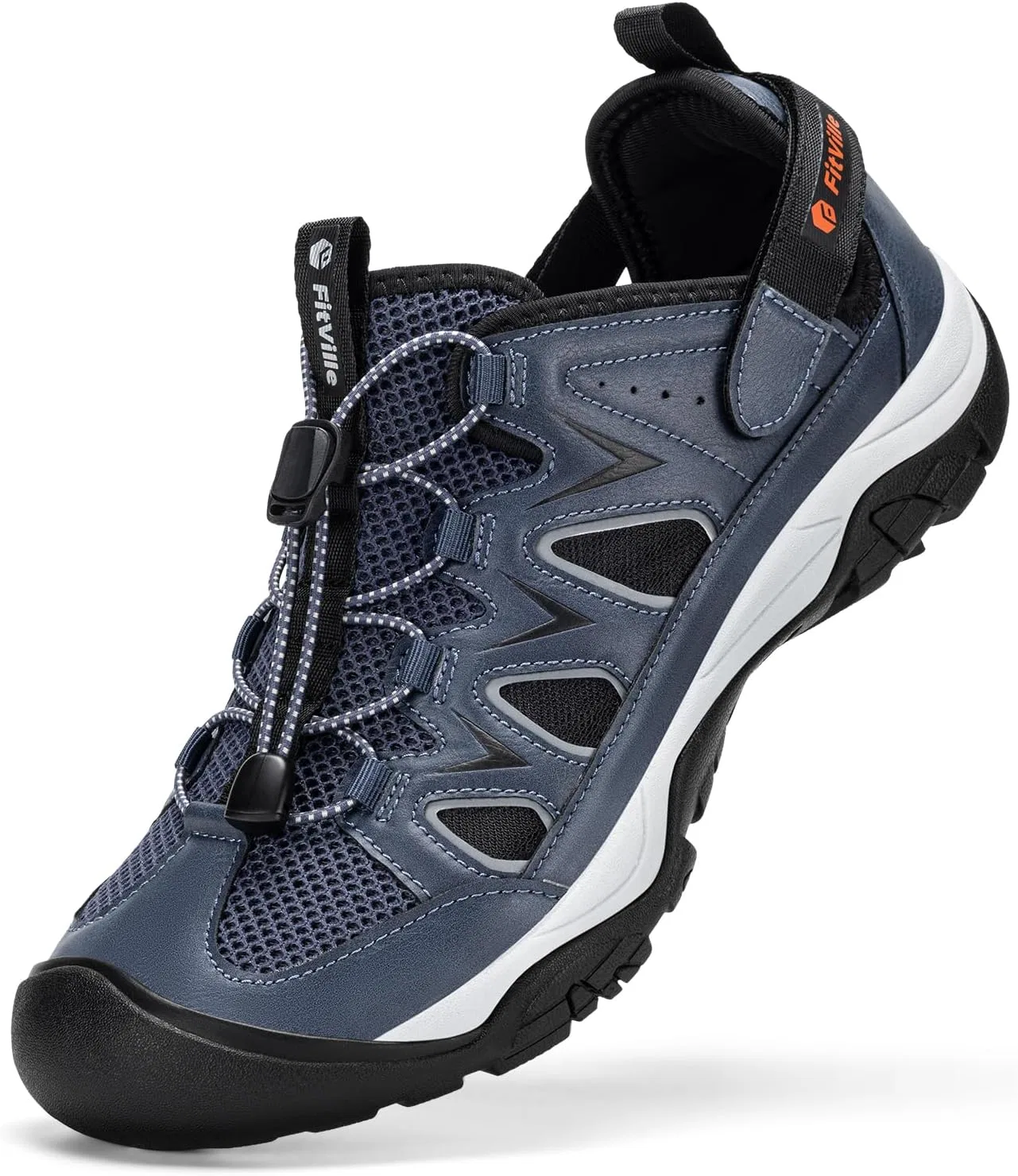 Сандалии походные FitVille, с поддержкой стопы, Navy Blue/Light Grey