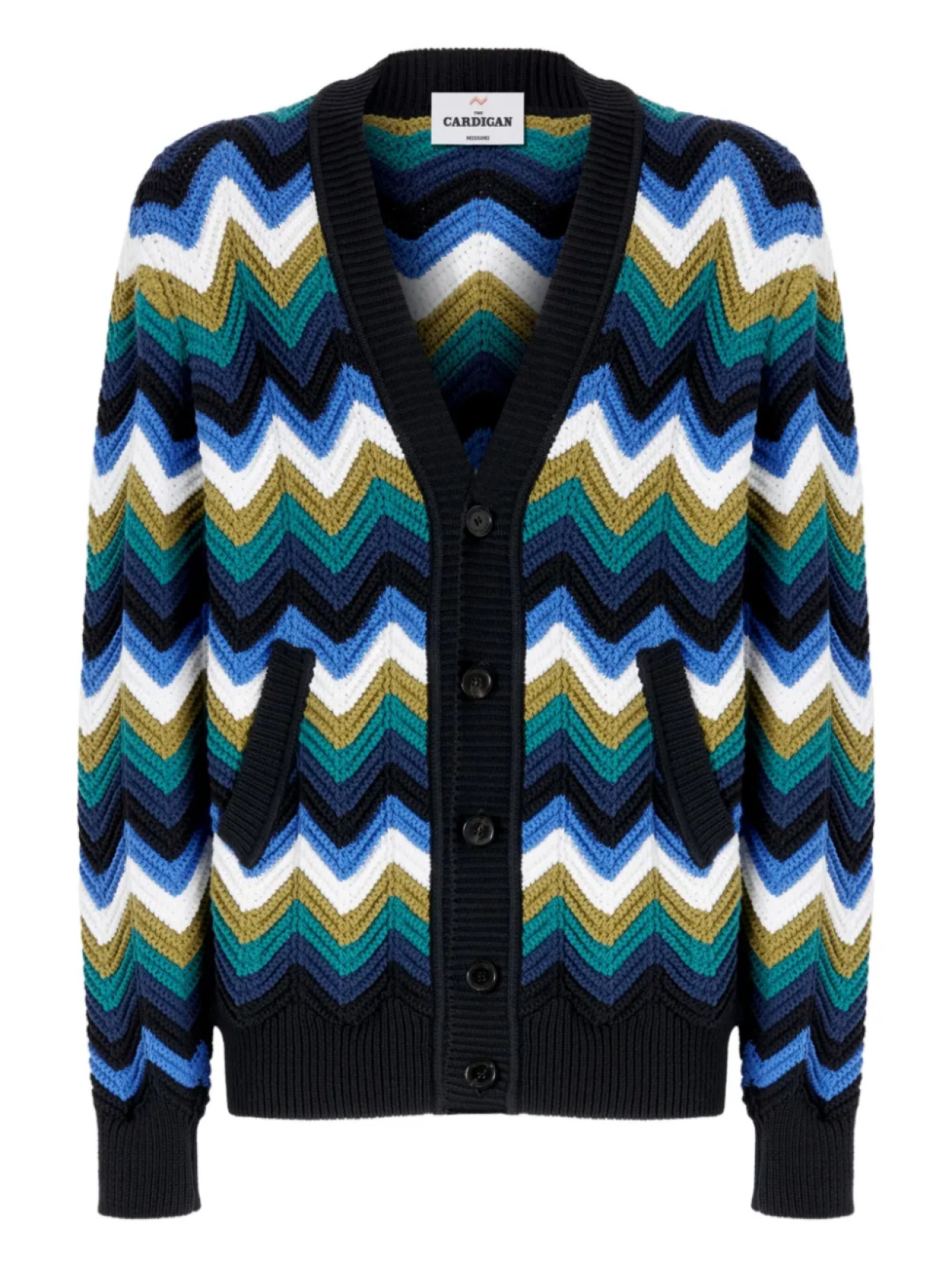 

Кардиган с шевронной вязкой Missoni, синий