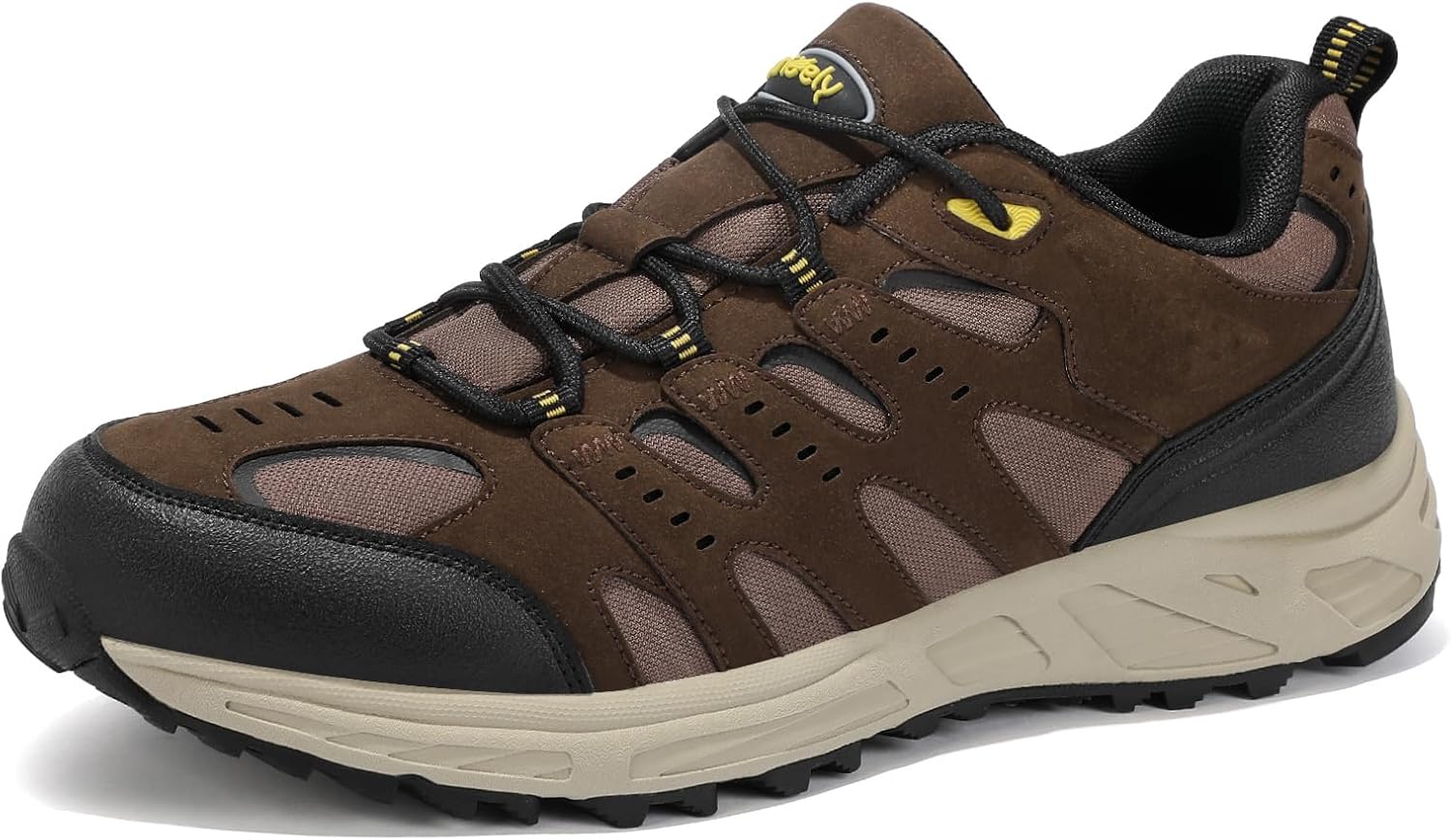 

Мужские кроссовки Kricely для трейл-раннинга, противоскользящие туристические кроссовки, теннисные кроссовки, модная спортивная обувь для тренировок, коричневый