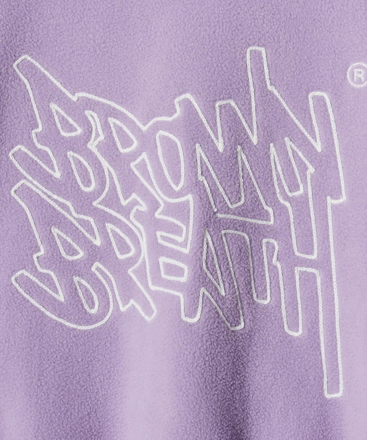Детское фиолетовое флисовое худи с нашивкой от Brownbreath Kids — фото 4