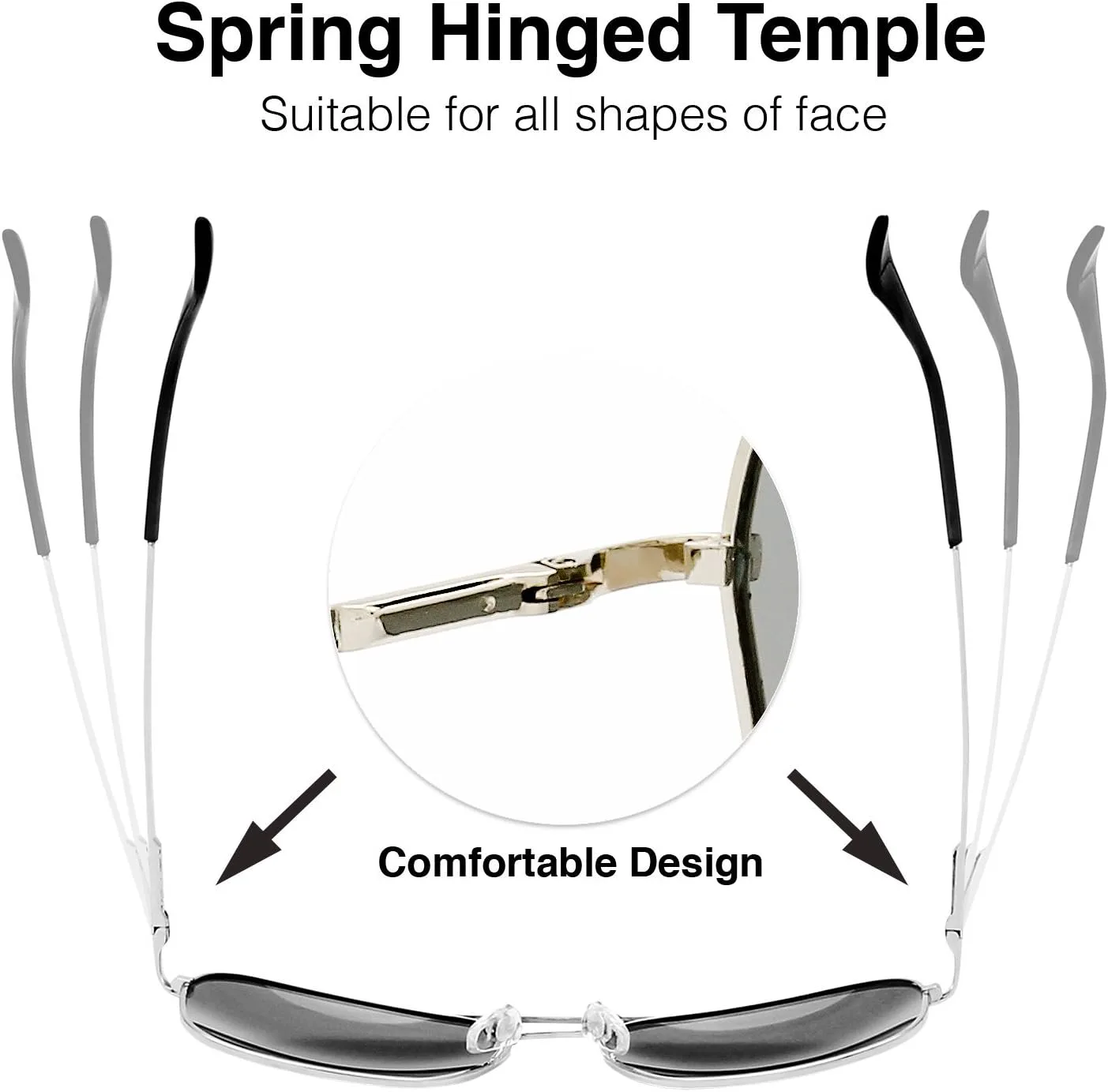 

Солнцезащитные очки Fresh Minimalist Small Rectangular Sunglasses Clear Eyewear Spring Hinge - Gift Box Package (307-Silver, Clear, 57) The Fresh, 307-silver, Clear