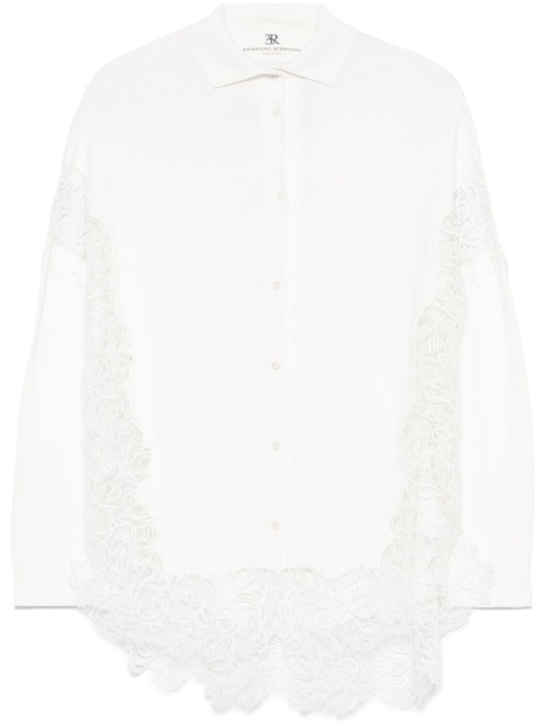 

Кардиган Ermanno Scervino с кружевными вставками, белый