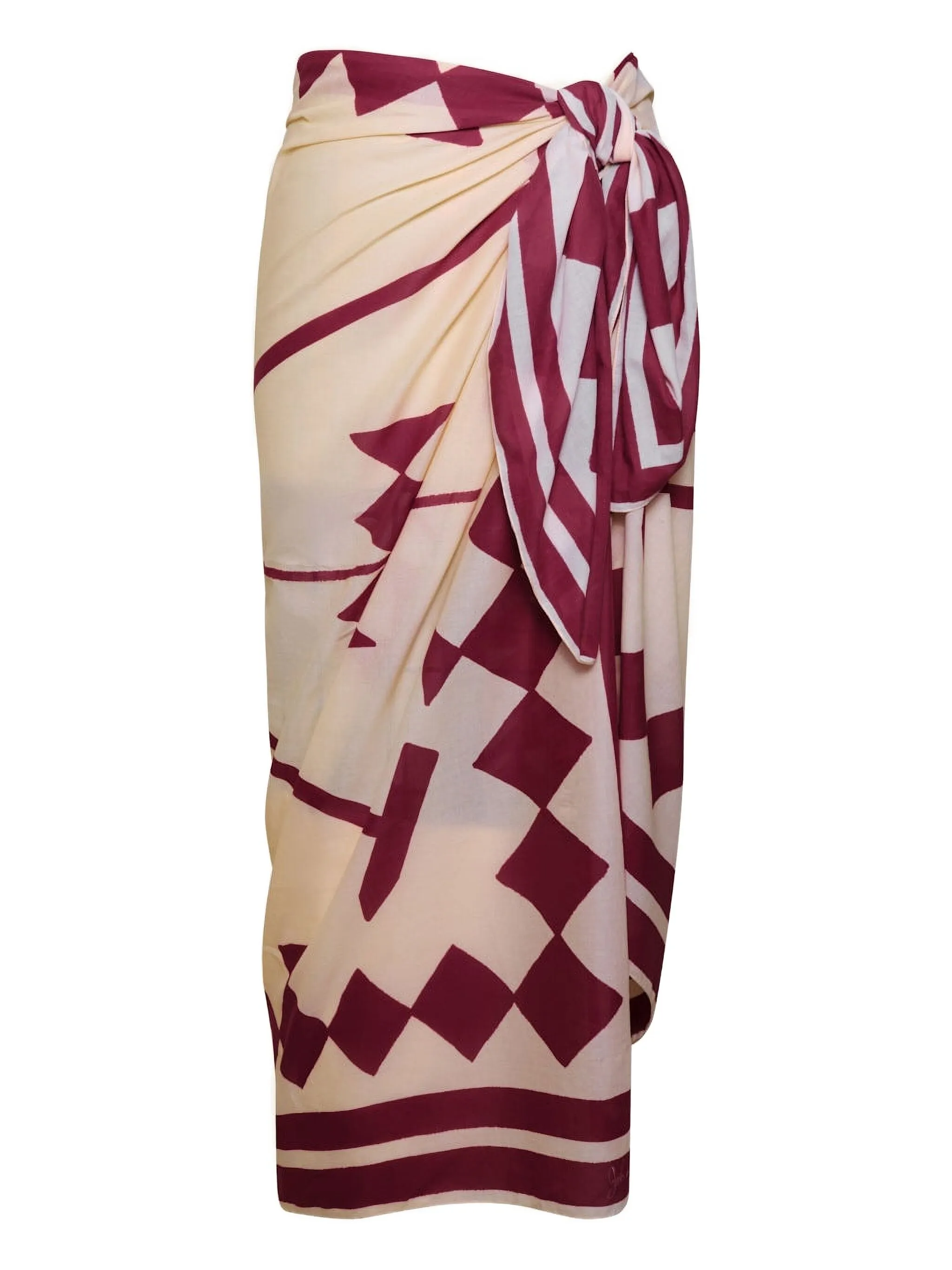 

Парео с воротником поло Johanna Ortiz, бордовый