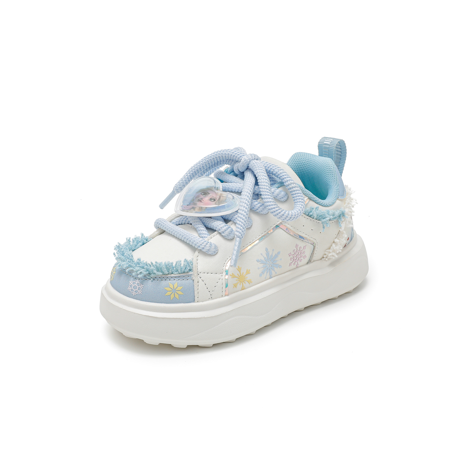 

Детские кроссовки Frozen с противоскользящим и износостойким верхом, низкие, для бега Disney, elsa синий[waterproof leather upper]