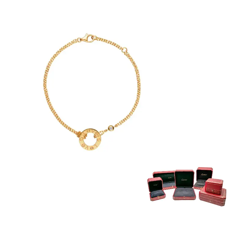 

Cartier Браслет Love Circle с бриллиантами из желтого золота 18К