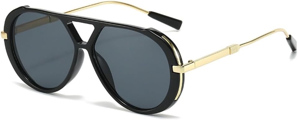 

MUTYNE Классические металлические ретро-солнцезащитные очки овальной формы для женщин и мужчин в винтажном стиле, модные летние очки с защитой от УФ-излучения UV400, C1