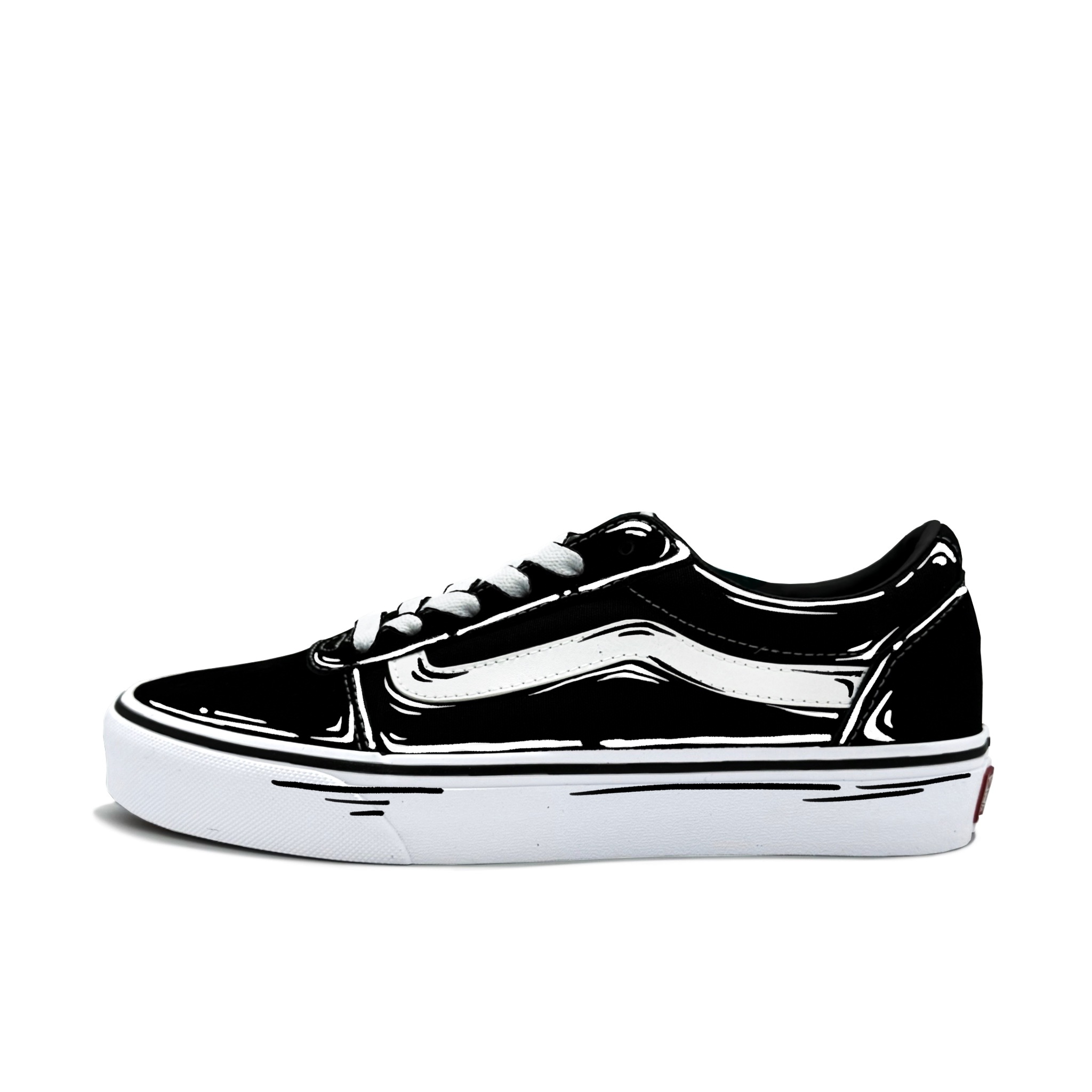 

Vans Износостойкие низкие кроссовки Ward для скейтбординга, мужские, белые