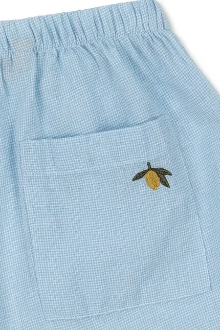 Шорты детские из органического хлопка Fran Shorts Konges Sløjd, синий — фото 3