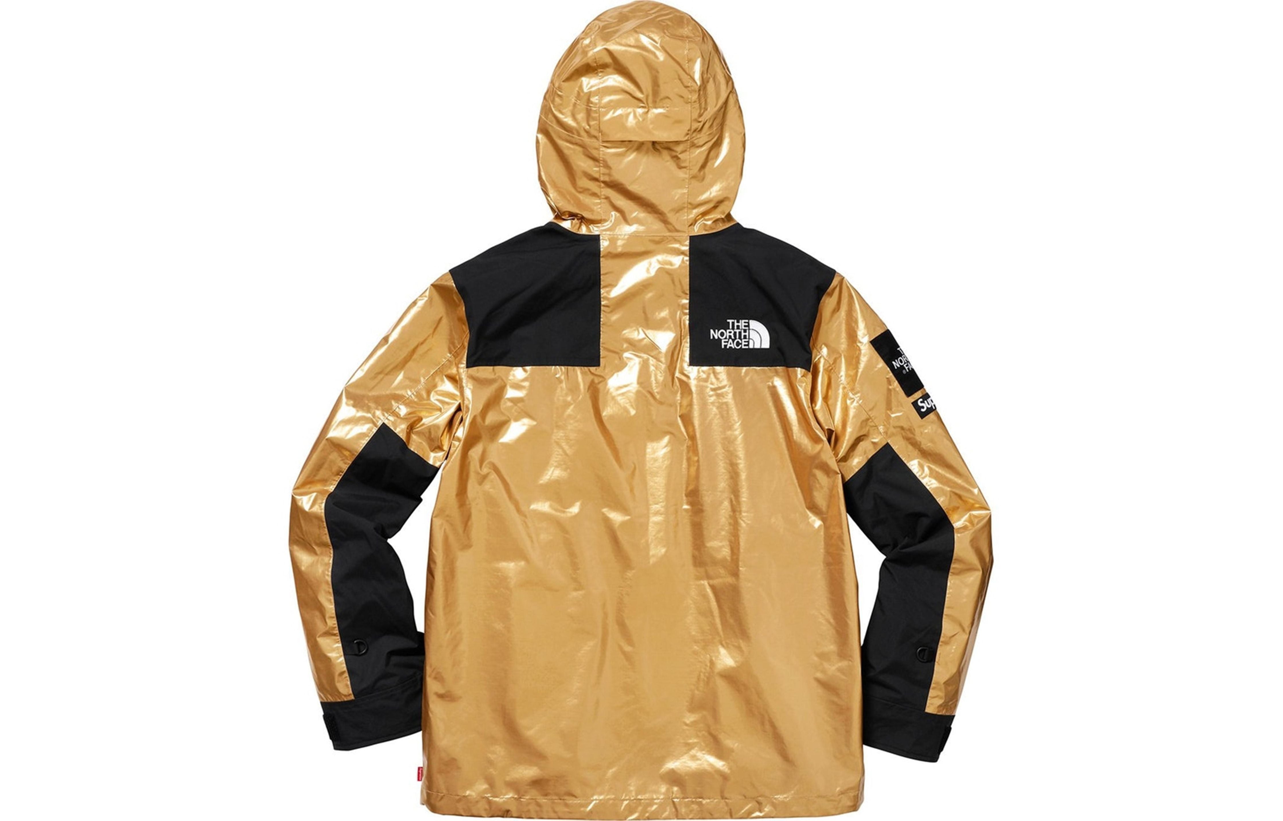 Куртка Supreme SS18 The North Face Metallic Mountain Parka Gold x SUP-SS18-604, золотой — фото 2
