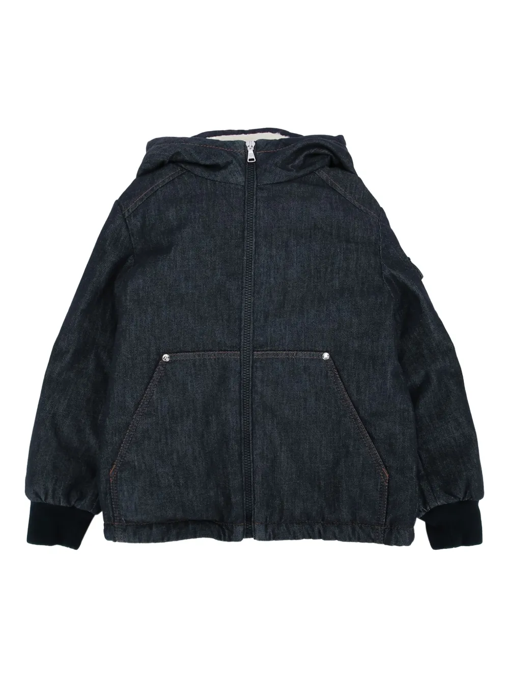 

Джинсовая куртка на молнии Moncler Enfant, синий