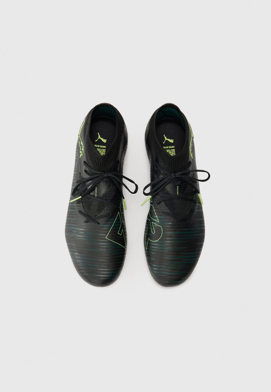 Кроссовки Puma FUTURE 8 PRO FG/AG, Black/Fizzy Light/Green Terrain/Black — фото 4