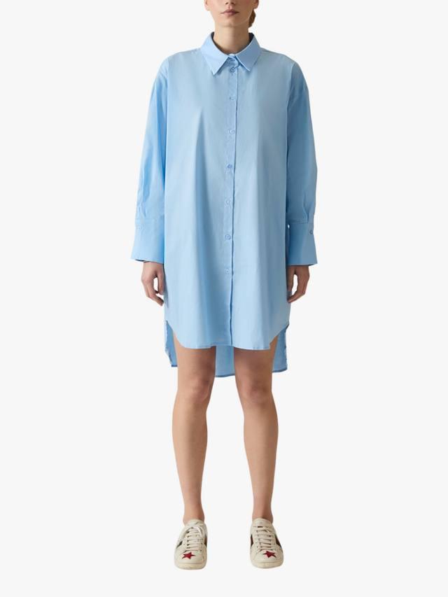 

Свободная рубашка из хлопковой смеси James Lakeland, Pale Blue