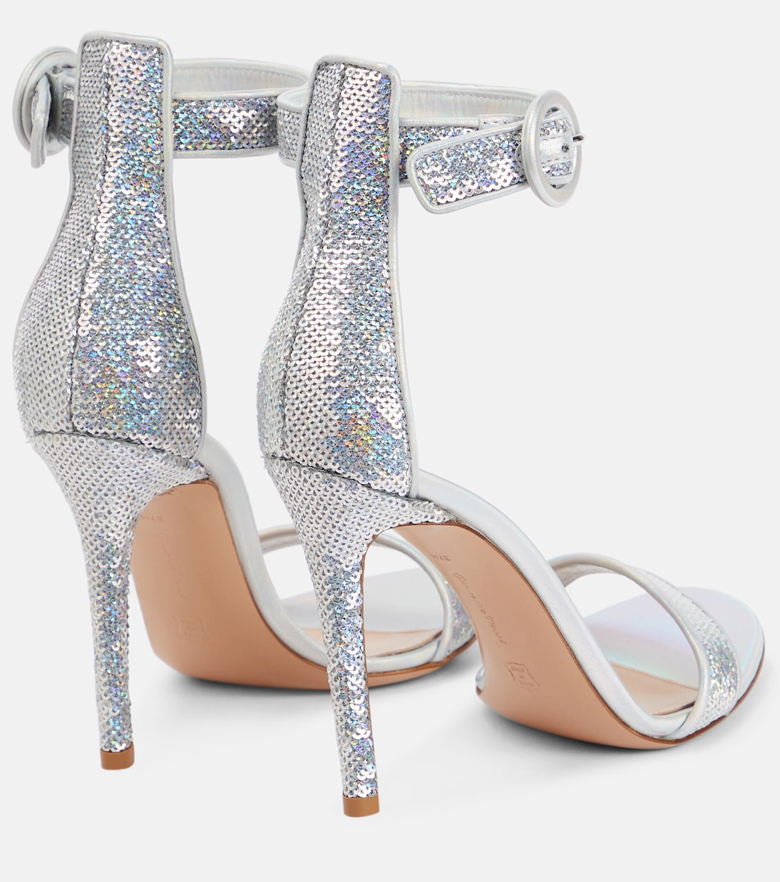 Сандалии из кожи с декором Gianvito Rossi, Hologram+Hologram — фото 3