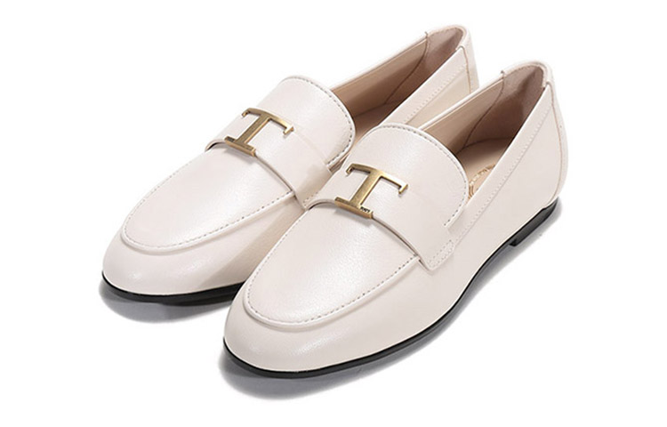 Классические женские повседневные туфли Women's White TOD'S — фото 3