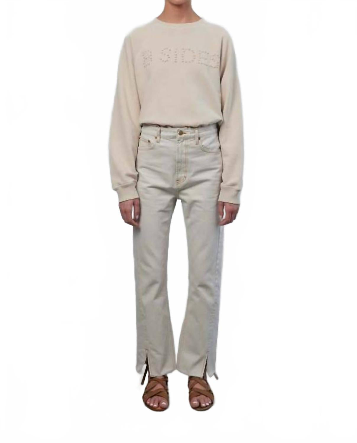 

B Sides Джинсы Stowe с разрезами по низу, цвет «плиточный белый»