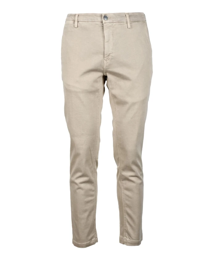 

Эластичные брюки прямого кроя с застежкой-молнией Replay, бежевый