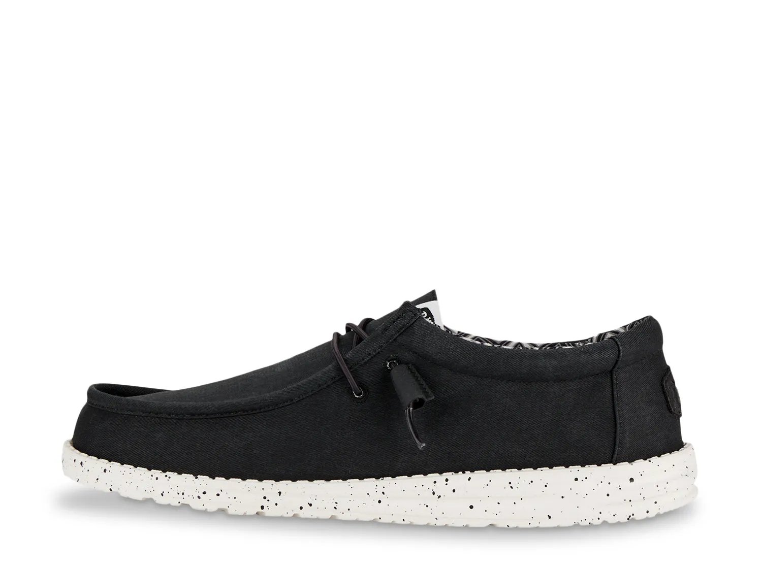 Слипоны HEYDUDE Wally Stretch Slip-On - Men's, черный/белый — фото 3