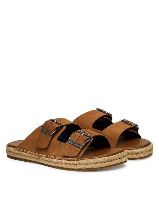 Эспадрильи Flex Jutte Hilfiger Suede Sandal FM0FM05503 Tommy Hilfiger, коричневый — фото 2