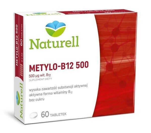 

Метилированный витамин B12 Naturell Metylo B12 500 , 60 шт