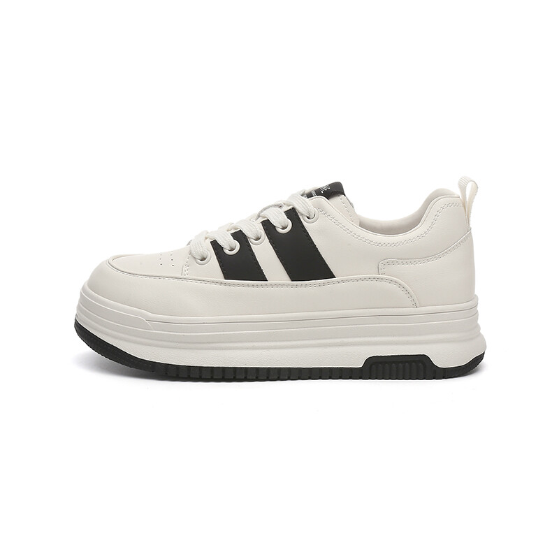 

Кеды DAPHNE Skateboard Shoes Women's Low-Top, бежевый/черный