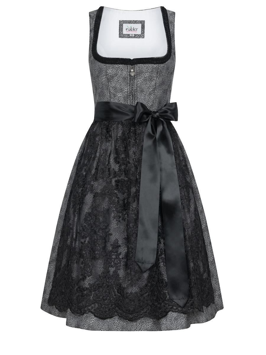 

Широкая юбка в сборку Trachtenhof Nübler Midi Leo, серебряный