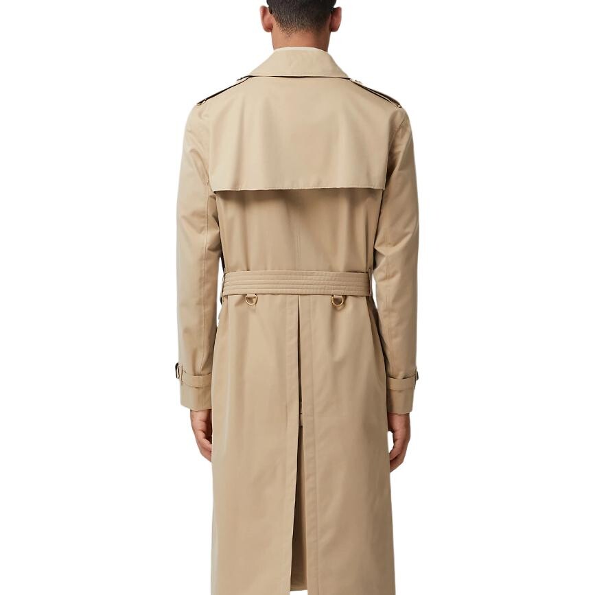 Пальто мужское медового цвета Burberry, цвет Honey — фото 4
