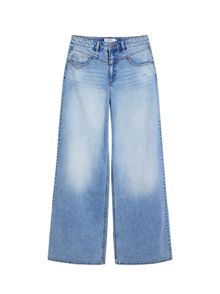 

Джинсы с широкими штанинами Desigual AW25, Blue Denim