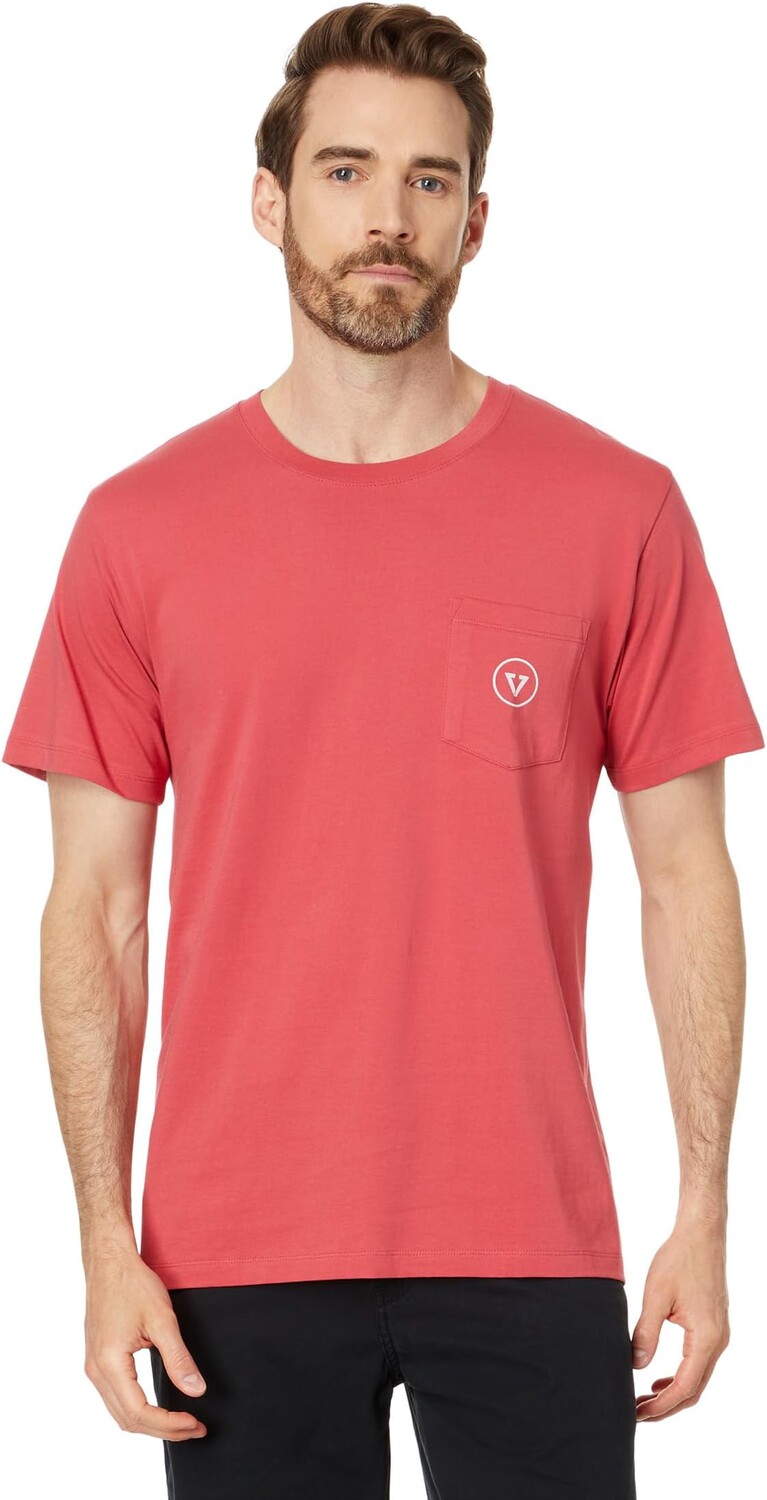 

Футболка VISSLA Salty Stoke Premium Short Sleeve Pocket Tee, цвет Brick