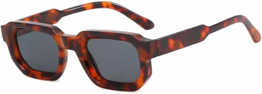 

Солнцезащитные очки с защитой UV400 | Маленькая оправа, линзы конфетного цвета | Для женщин и мужчин, для занятий спортом на открытом воздухе и вождения DSVIGF, Leopard Gray