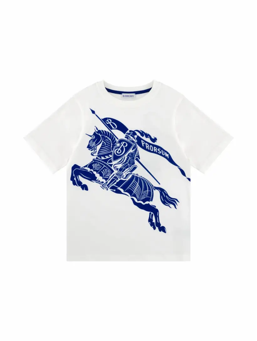 

Хлопковая футболка EKD Burberry, белый