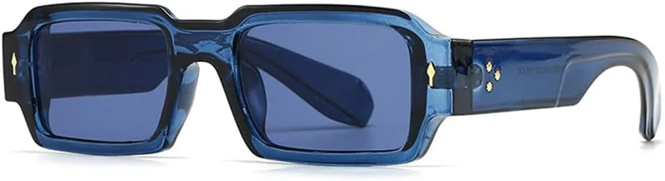 

Черные солнцезащитные очки с зеленой оправой для женщин, солнцезащитные очки с защитой от УФ-излучения для мужчин, летние солнцезащитные очки VFDHN, Blue