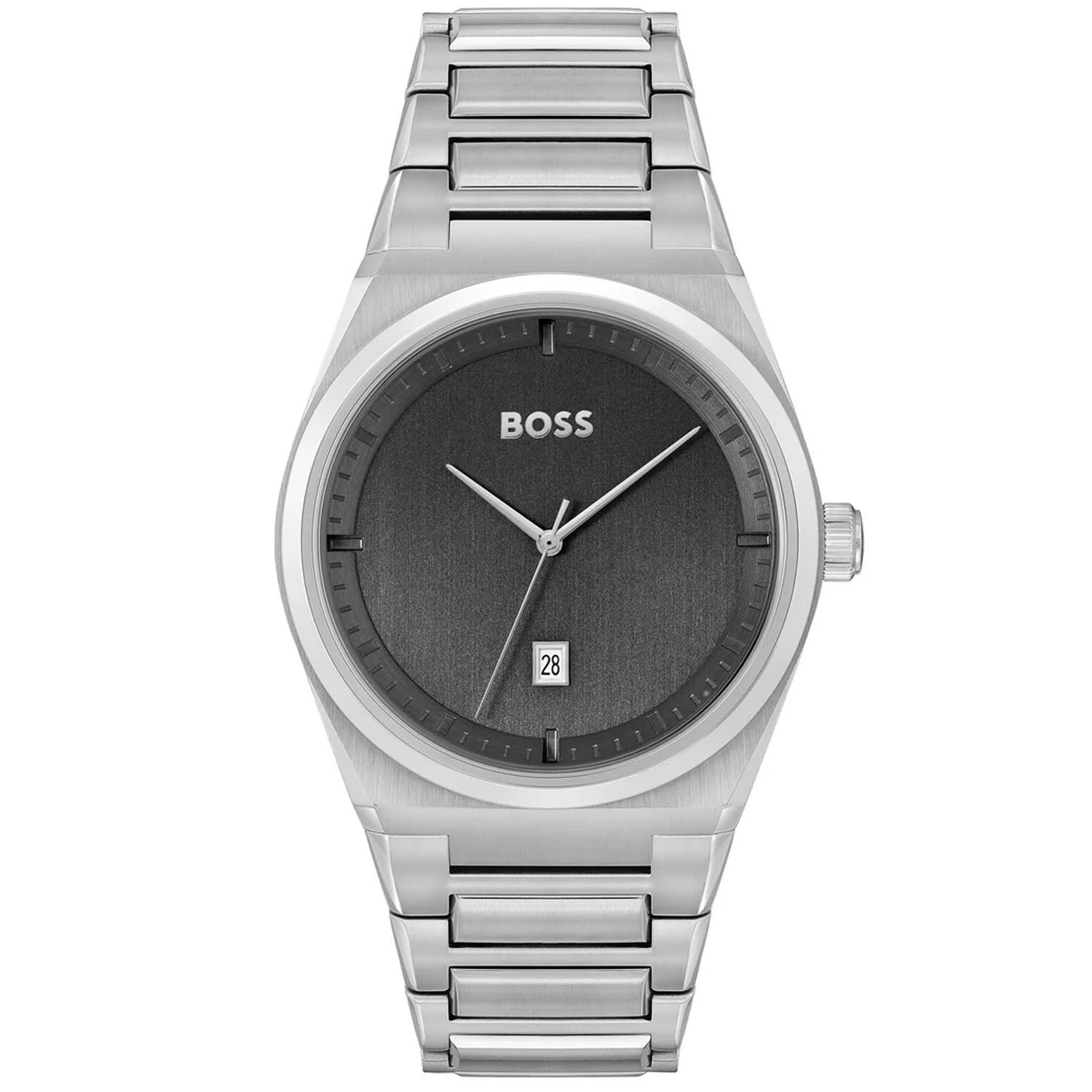 

Мужские часы Hugo Boss Steer с серым циферблатом, серый