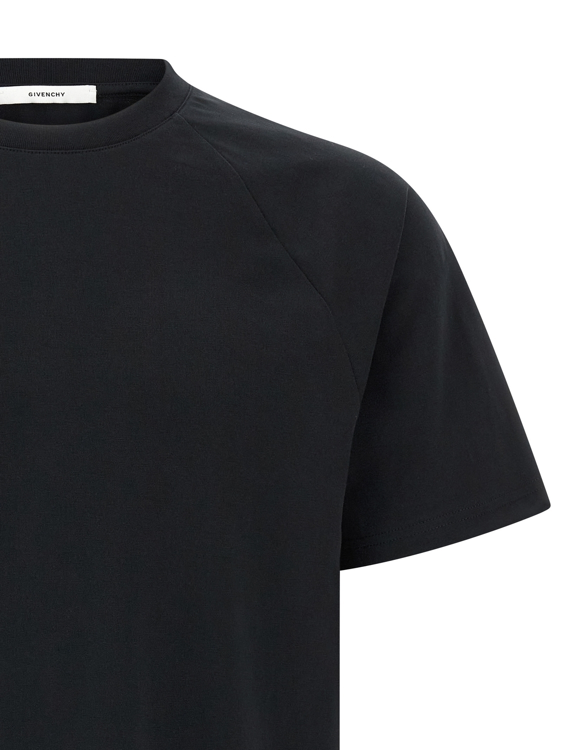 Футболка с сатиновыми вставками Givenchy, белый/черный — фото 3