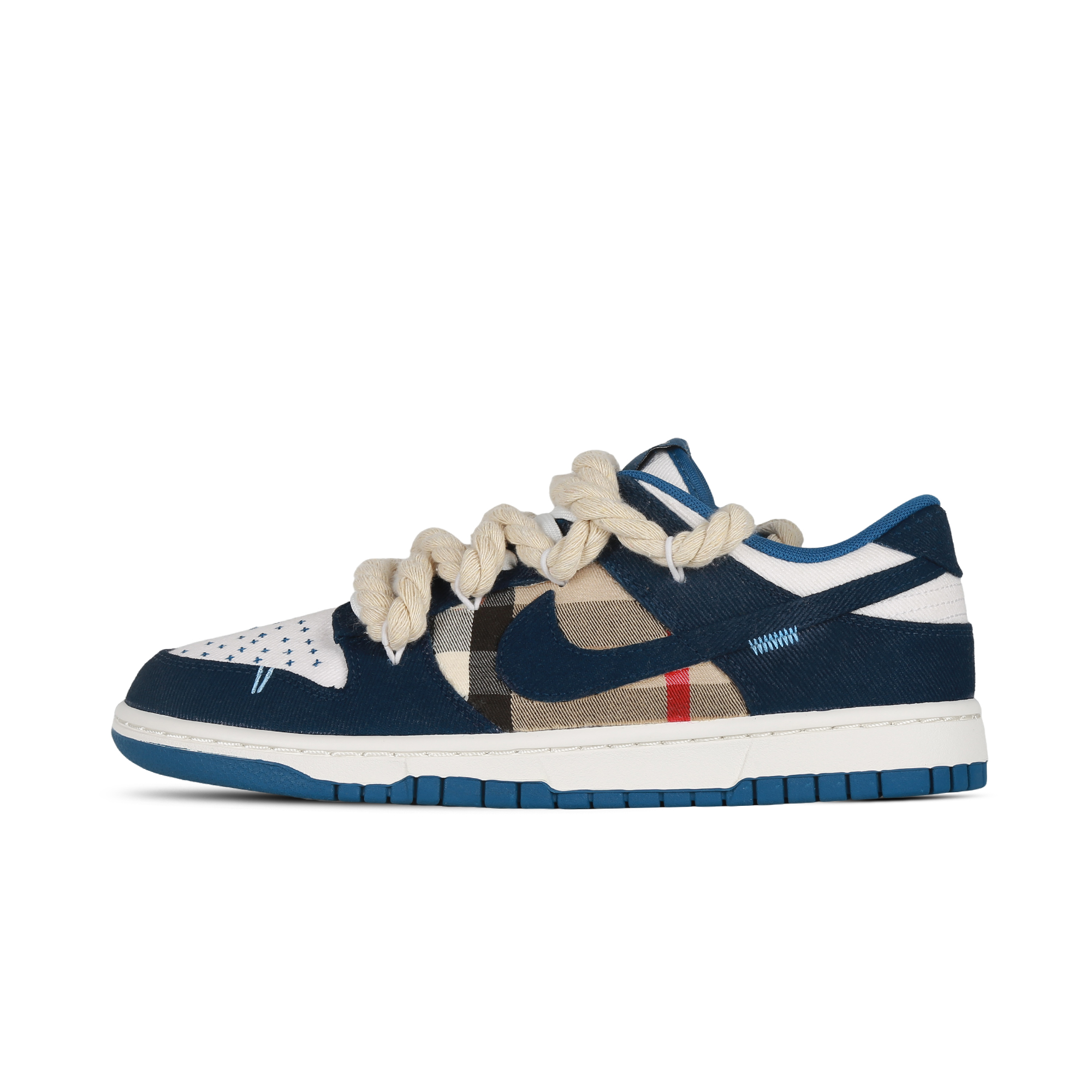 

Кроссовки Nike Dunk Skateboarding Shoes Men Low-top White/blue/khaki, хаки