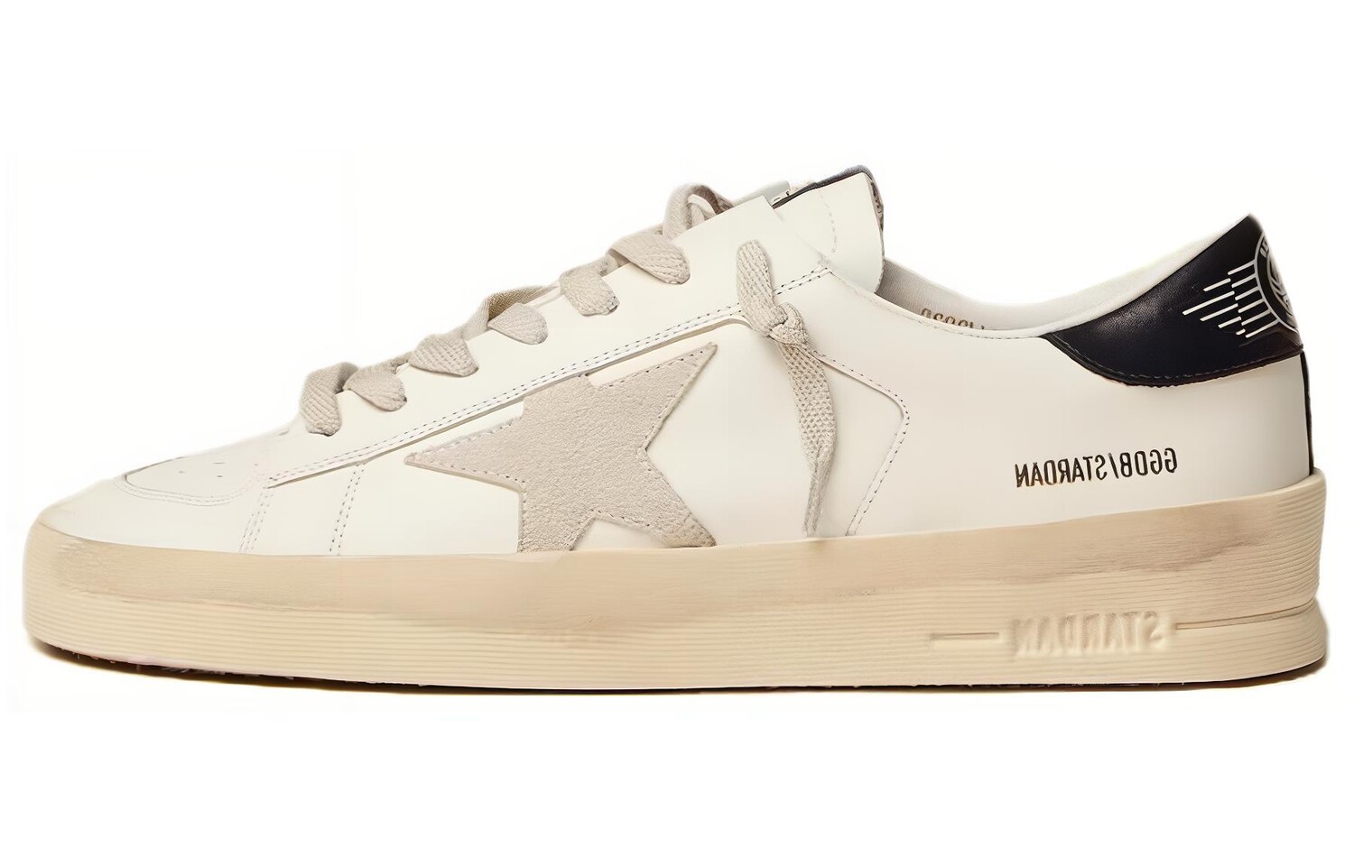 

Кроссовки Golden Goose Stardan Skateboarding Shoes Men Low-top Ice Gray, серый