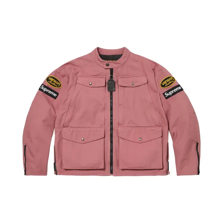 Куртка Supreme x Vanson Leathers Cordura, розовая