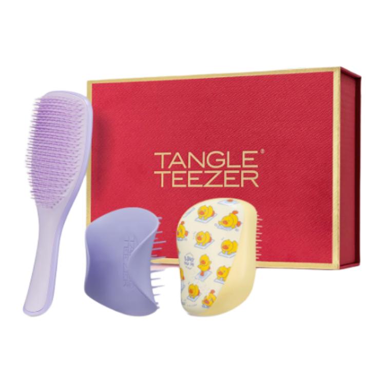

X B.Duck Soft And Portable Smooth Hair Brush Massage Tangle Teezer, лаванда